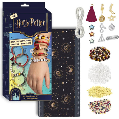 Kit DIY bracelets Harry Potter avec perles colorées et breloques magiques