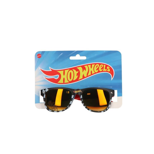 Lunettes de soleil Hot Wheels monture rectangulaire multicolore posées à plat