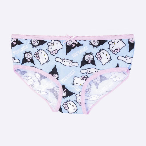 Pack 3 Culottes Hello Kitty et Kuromi Coton Fille
