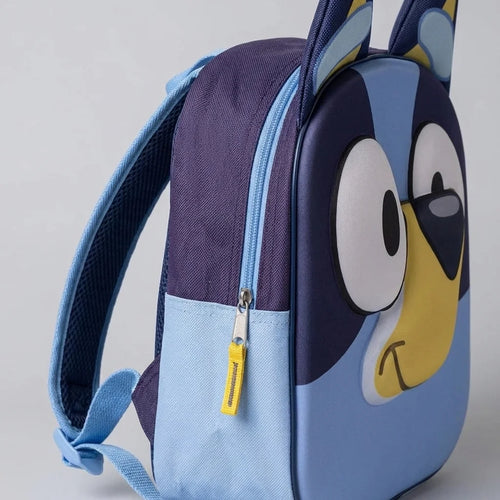 Sac à dos Bluey avec oreilles 3D - Polyester résistant pour école primaire