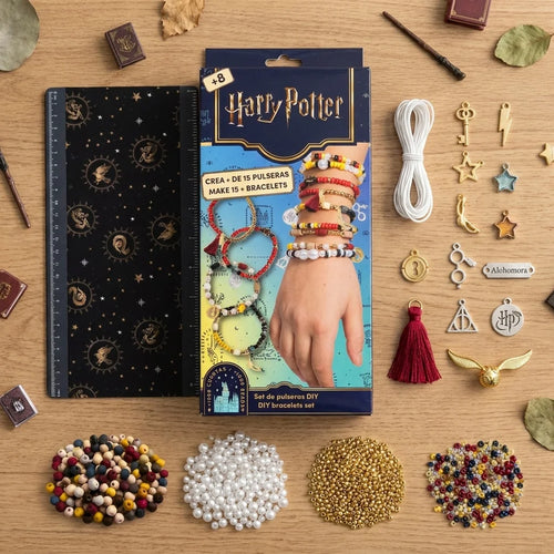 Kit DIY bracelets Harry Potter +1000 perles – Créez 15 bracelets aux couleurs de Poudlard