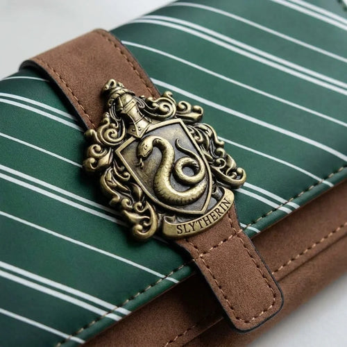 Portefeuille Harry Potter Serpentard résistant à l'eau – 3 compartiments simili cuir