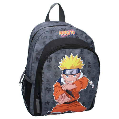Sac à dos Naruto noir avec coque rigide et imprimé du personnage