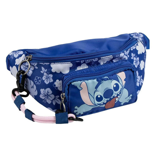 Sac banane Stitch bleu multicolore avec bandoulière réglable