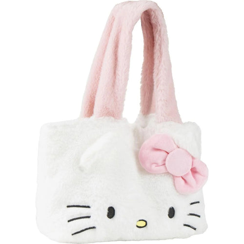 Sac Hello Kitty en peluche rose avec poignée assortie douce