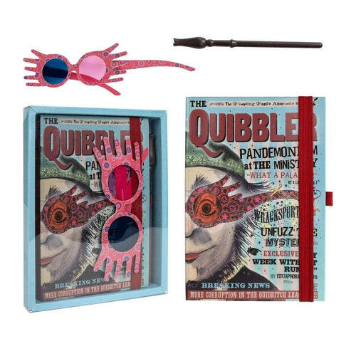 Set papeterie rose Luna Lovegood avec cahier illustré et stylo