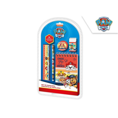 Set papeterie Pat' Patrouille avec crayon, règle et gomme motif Ryder