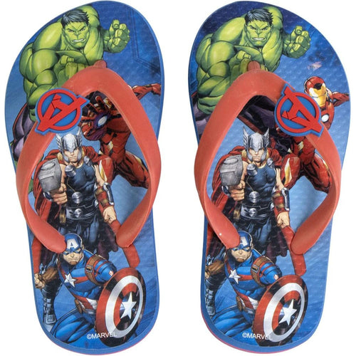 Tongs Avengers bleu foncé avec imprimé Hulk Captain America Iron Man