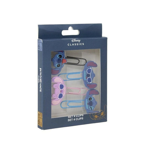 Quatre trombones Stitch en aluminium avec détail caoutchouc coloré