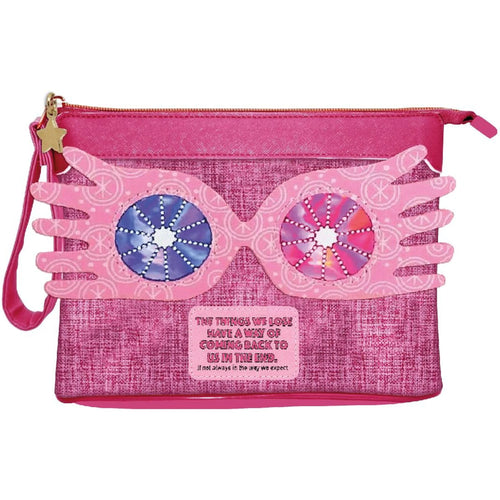 Trousse de toilette rigide bleu foncé motif Luna Lovegood Harry Potter