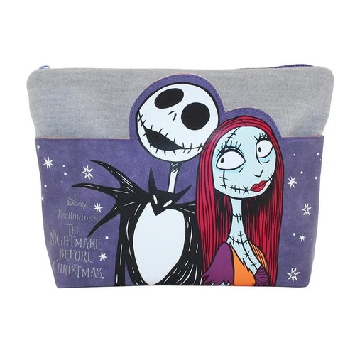 Trousse de toilette multicolore avec Jack Skellington souriant en gros plan