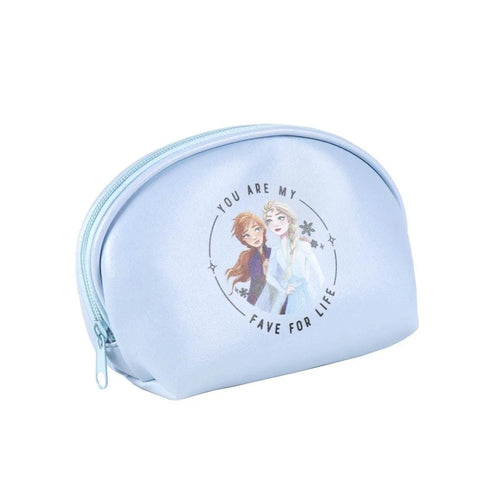 Trousse de toilette bleue Frozen avec Elsa et Anna imprimées